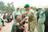Kodim 0314/Inhil Gelar Korps Raport, 36 Personel Bintara dan Tamtama Naik Pangkat