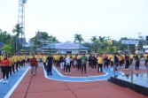 Polres Indragiri Hilir Gelar Pekan Olahraga Polri dan Salurkan 200 Paket Bansos Sambut Hari Bhayangkara ke-80