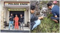 Polsek Enok Gali Barang Bukti dari Lumpur, Kaharuddin Kembali Dibekuk