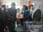 Danramil 12/Batang Tuaka Gelar Sosialisasi Karhutla dan Penyaluran Bantuan Sembako dari Tim Mabes TNI di Desa Sungai Luar