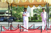 Penjabat Bupati Indragiri Hilir H. Herman, SE, MT menjadi Inspektur upacara peringatan Hari Otonomi Daerah XXVIII Tahun 2024