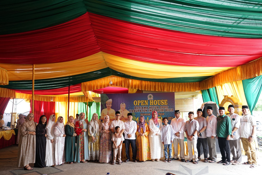 Warga Inhil Berbondong-bondong Hadiri Open House Ketua DPRD Inhil Ferryandi