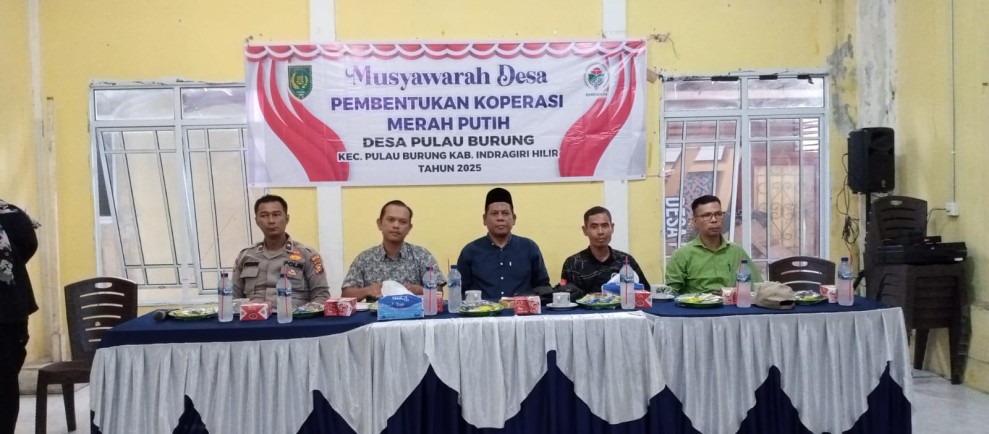 Polsek Pulau Burung dan Pemerintah Desa Rancang Strategi Ketahanan Pangan Melalui Koperasi