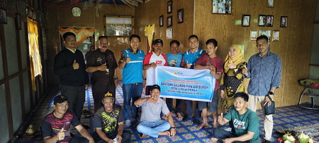 PT. PLN Nusantara Power Services PLTU Tembilahan Berikan Bantuan Saluran Pipa Air Bersih kepada Warga Cinta Kasih