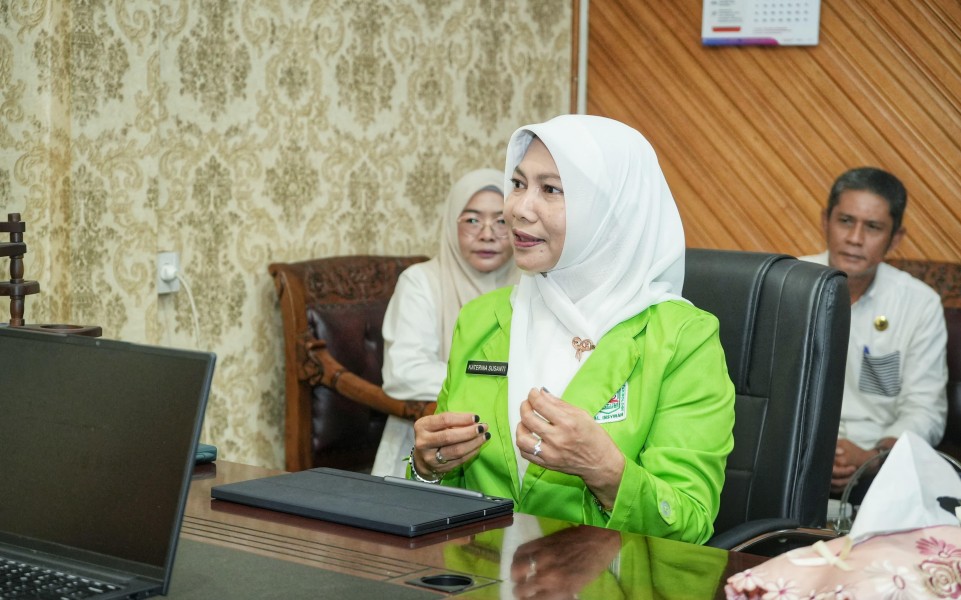 Ketua TP PKK Inhil Lakukan Penelitian Akademik di Bappeda dan Dinas Kesehatan
