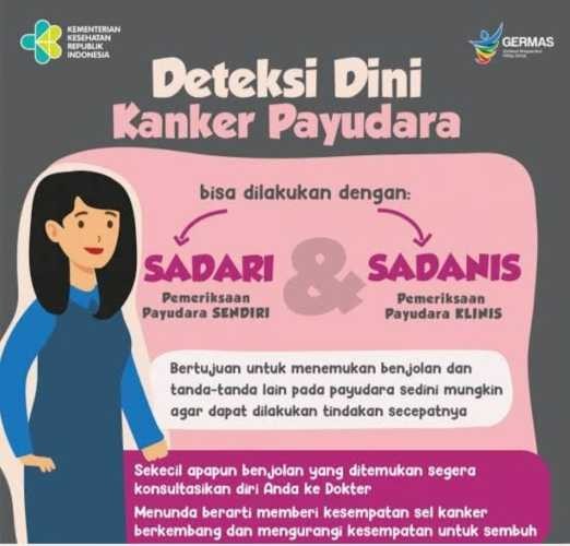Cegah Kanker Payudara, Dinkes Inhil Ajak Warga Deteksi Dini dengan Metode Inspeksi Visual