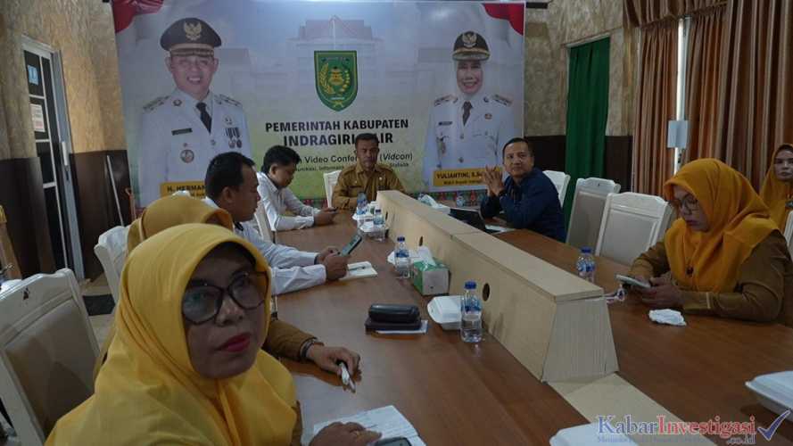 Bupati Inhil Ikuti Rakor Pengendalian Inflasi bersama Kemendagri