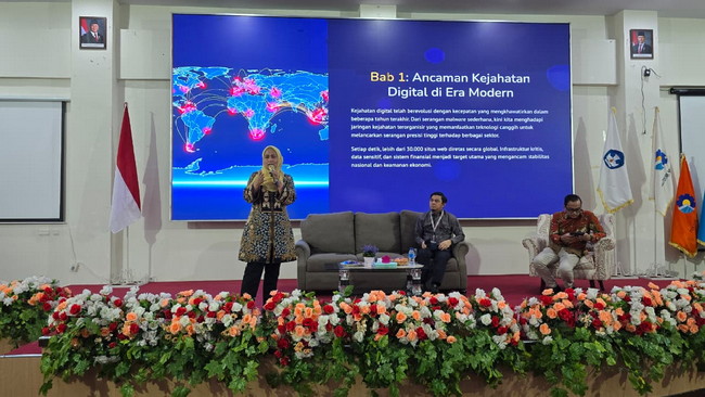 ​Dr Karmila Sari dan BRIN Edukasi Mahasiswa Polbeng tentang AI dalam Melawan Kejahatan Siber