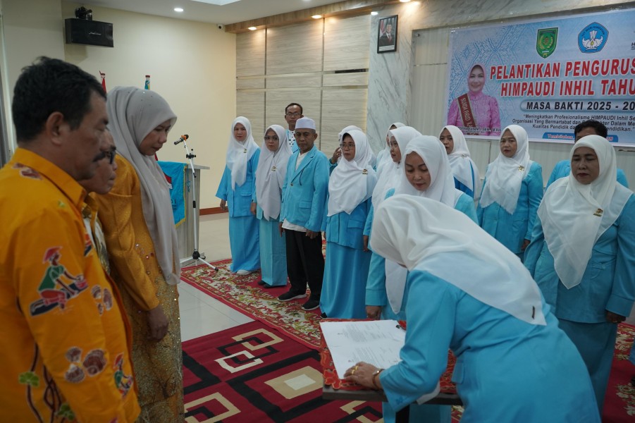 Wabup Inhil Hadiri Pelantikan HIMPAUDI Periode 2025-2029