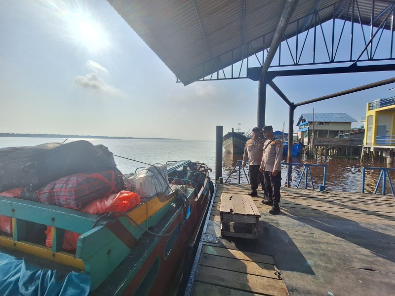 Kapolsek Pulau Burung Puji Kinerja Anggotanya dalam Pengamanan Mudik