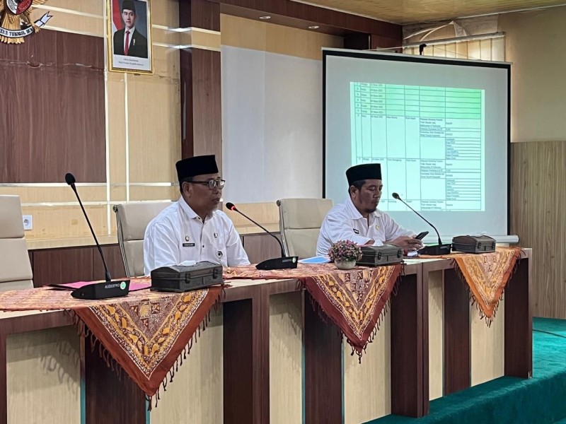 Bupati Indragiri Hilir pimpin rapat Expose Kegiatan Amaliyah Ramadhan Tahun 1446 H