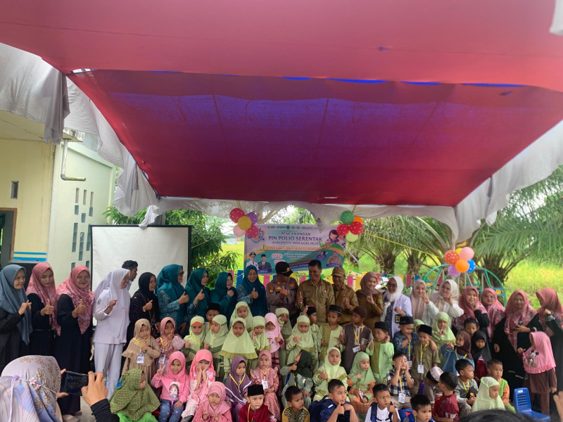 UPT Puskesmas Sungai Salak Gelar Pencanangan PIN Polio Serentak Tahap 2