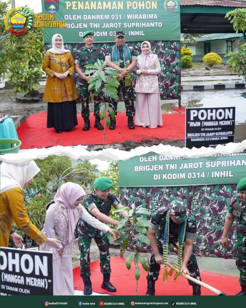 Dandim 0314/Inhil Bersama Jajaran Sambut Kehadiran Danrem 031/Wira Bima