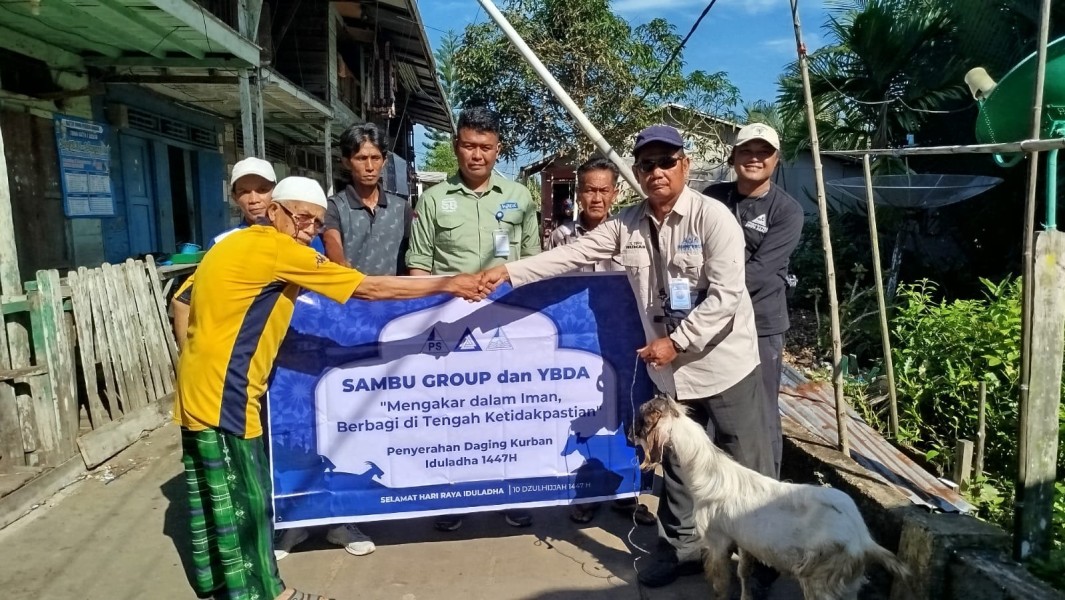 PT. Pulau Sambu di Kuala Enok Salurkan CSR Lewat Penyaluran Hewan Kurban