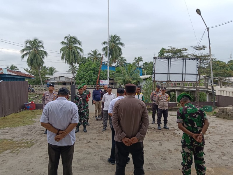 Apel Gabungan Pencegahan Bencana Hidrometeorologi, Kapolsek Pulau Burung Jalin Sinergi dengan Masyarakat