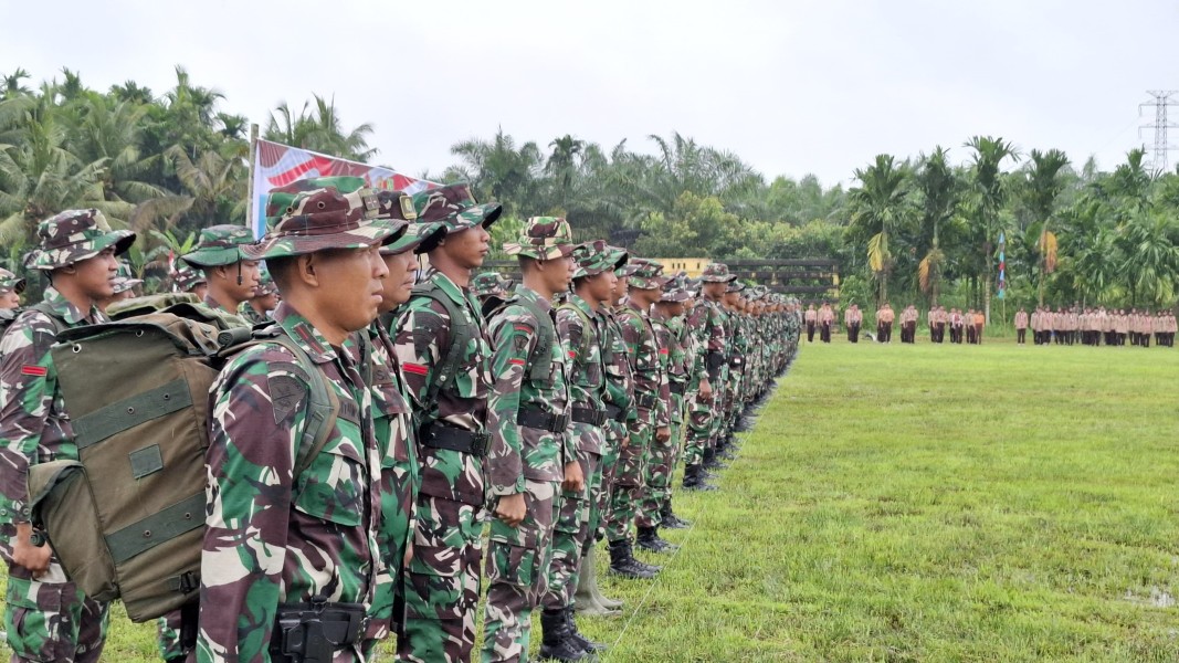 Gladi Bersih Penutupan TMMD ke-123 Kodim 0314/Inhil Berlangsung di Desa Mumpa