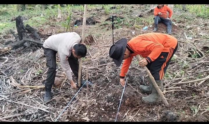 Polsek Concong Laksanakan Pemanfaatan lahan Untuk Dukung Ketahanan Pangan