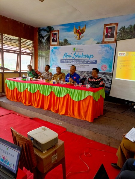 Dengan Rapat Lokmin,Polsek Pulau Burung Dukung Pencegahan Stunting