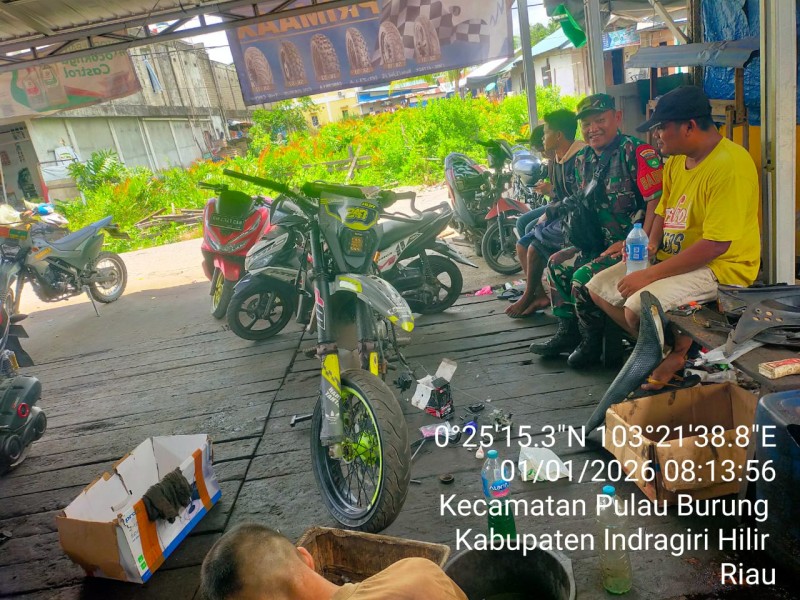 Babinsa Koramil 11/Pulau Burung Laksanakan Komduk Awal Tahun 2026 Bersama Warga Desa Sri Danai Jaya Mengawali tahun 2026