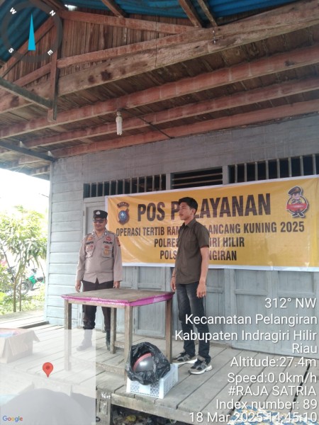 Polsek Pelangiran Amankan Pasar Wadai dalam Operasi Tertib Ramadan Lancang Kuning 2025
