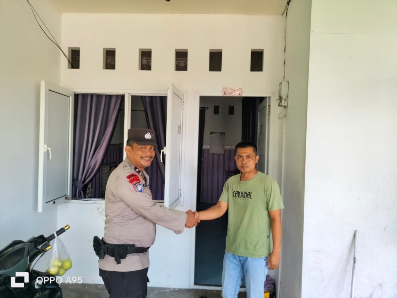 Antisipasi Kerawanan Kamtibmas Personel Polsek Enok tingkatkan Kegiatan Sambang warga