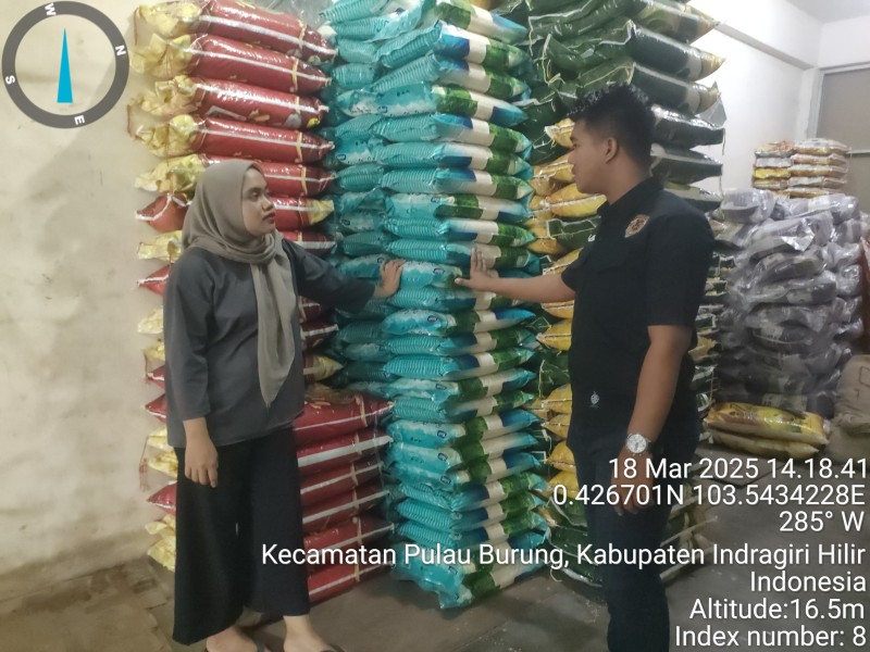 Polsek Pulau Burung Siaga, Waspadai Penimbunan dan Permainan Harga Sembako