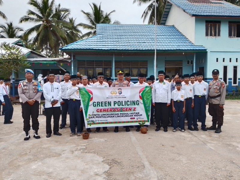 Polsek Pelangiran Gelar Program Green Policing Bagi Gen Z, Kapolsek: