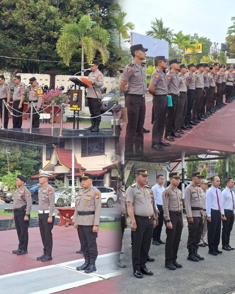 Apel Pagi Personel Polres Indragiri Hilir, Kapolres Tekankan Profesionalisme dan Kepedulian Kamtibmas