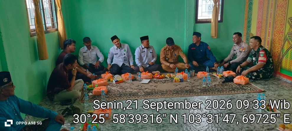Babinsa Pulau Burung Jalankan Koordinasi Teritorial bersama Polsek dan Masyarakat