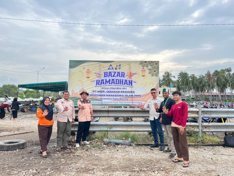 PT RSUP, HMI dan Pramuka di Pulau Burung Gelar Bazaar Ramadhan 1447 H