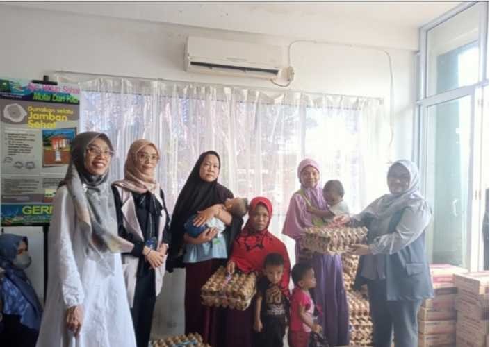 Melalui BRI,Dinkes Inhil Salurkan Untuk Anak Stunting