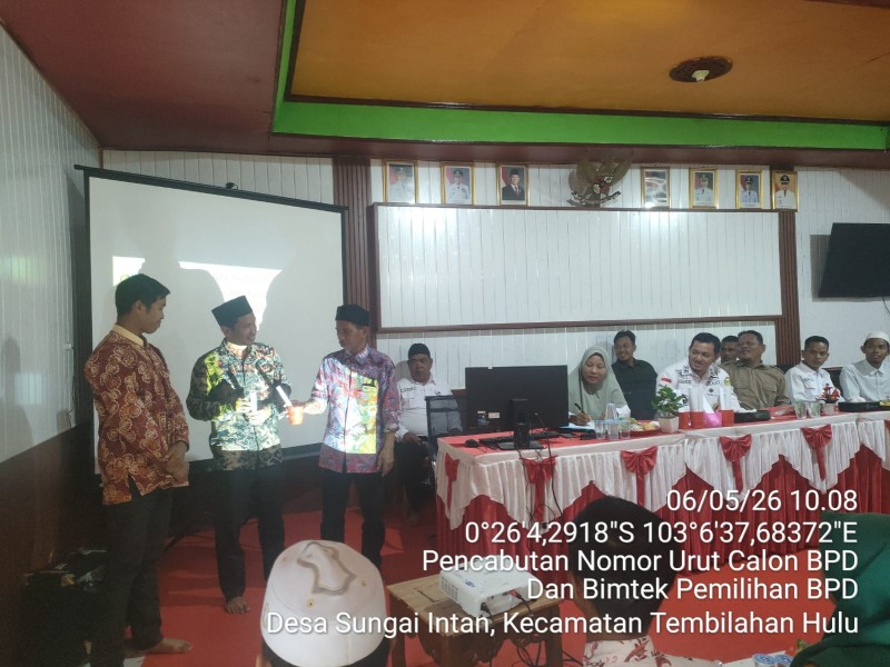 Wujudkan Pemilu Desa yang Bersih, Pemdes Sungai Intan Sukseskan Tahapan Awal Pemilihan BPD