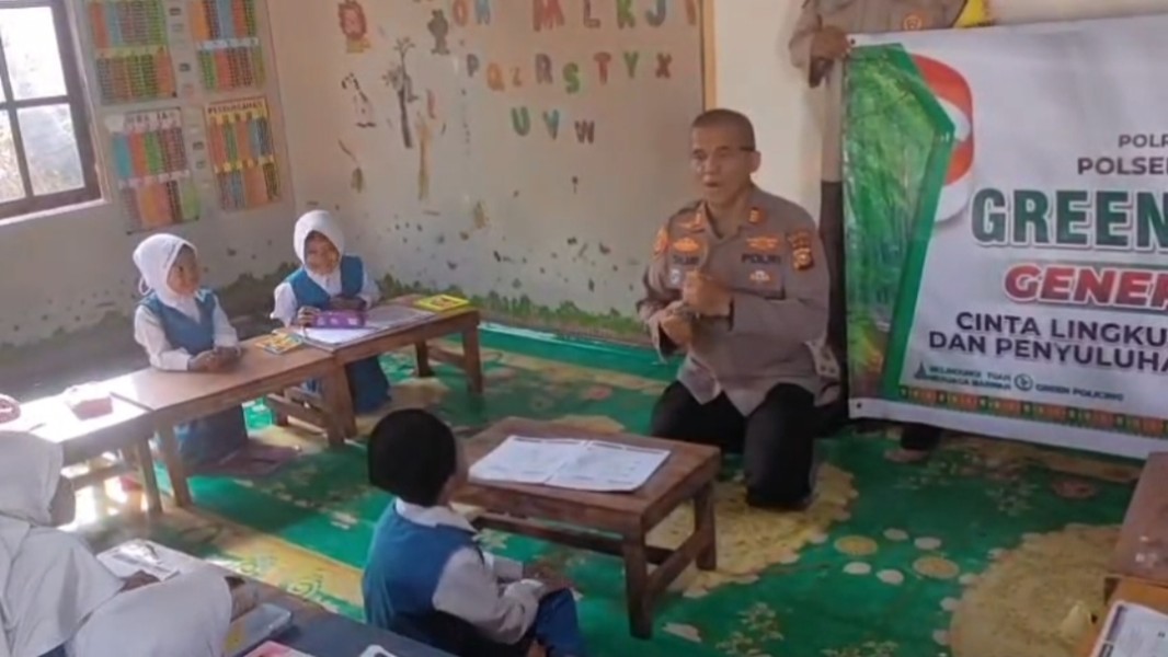Polsek Pulau Burung Edukasi Anak PAUD Cinta Lingkungan, Kapolsek: Tanamkan Kebiasaan Sejak Dini