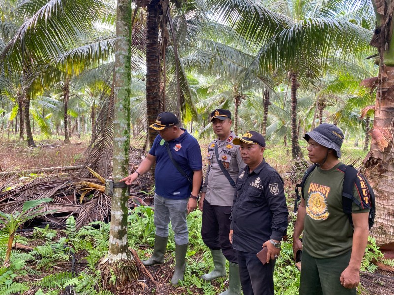 Antisipasi Konflik Satwa Liar, Kapolsek Pelangiran Lakukan Koordinasi dengan BBKSDA dan Warga