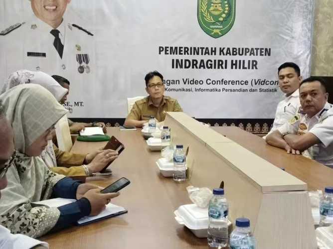 Pemkab Inhil Ikuti Rakor Pengendalian Inflasi Daerah Tahun 2024