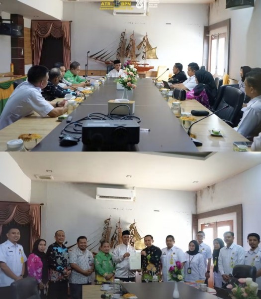 Kantah Inhil Perkuat Sinergi Serahkan Sertipikat Aset & Dukung Reforma Agraria