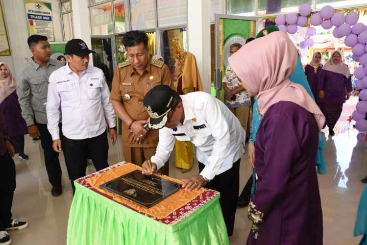 Bupati Indragiri Hilir Resmikan Gedung Baru Rawat Jalan dan Rawat Inap UPT Puskesmas Mandah