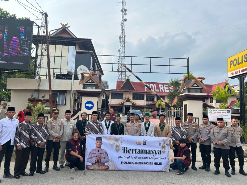 Kapolres Inhil Ajak Purnawirawan dan Mahasiswa Bertamasya