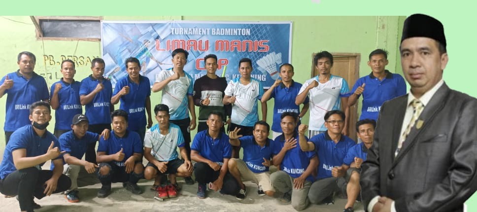 Ketua DPRD Inhil Hadir Final Turnamen Badminton Limau Manis Cup 