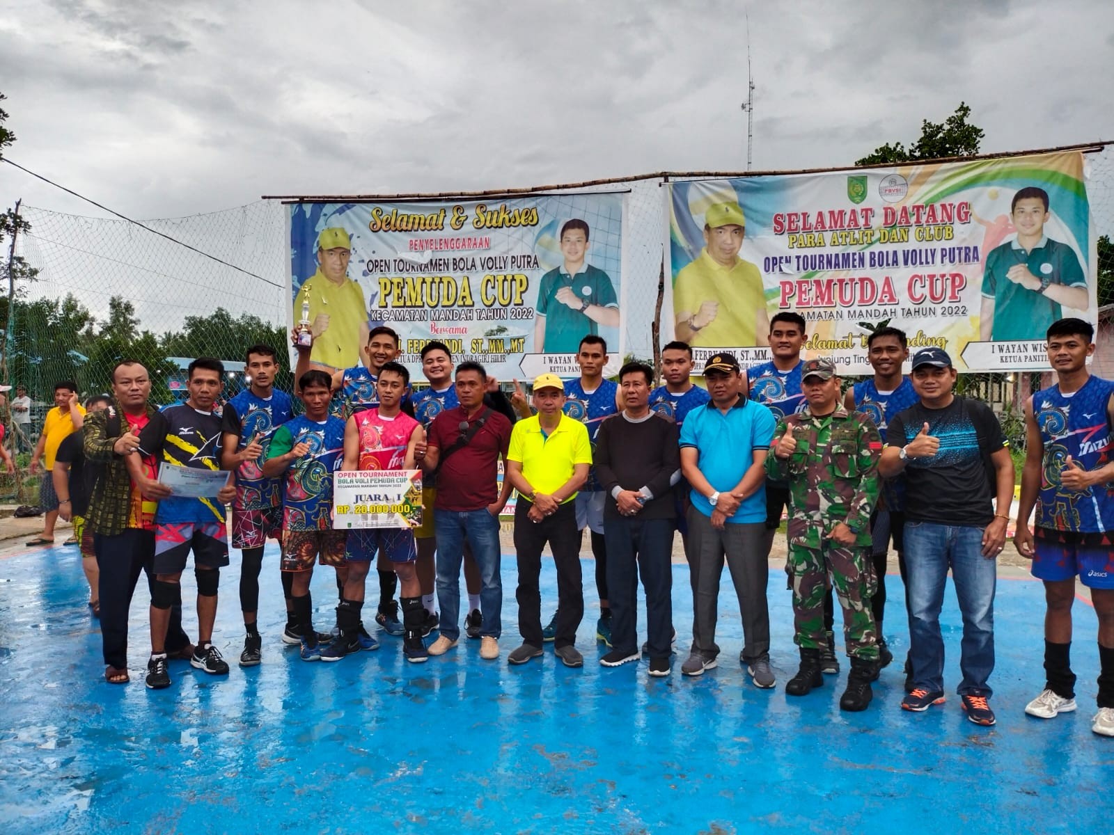 Ferryandi Tutup Open Turnamen Pemuda Cup Kecamatan Mandah Di Latari Rumah Kuning Bersejarah