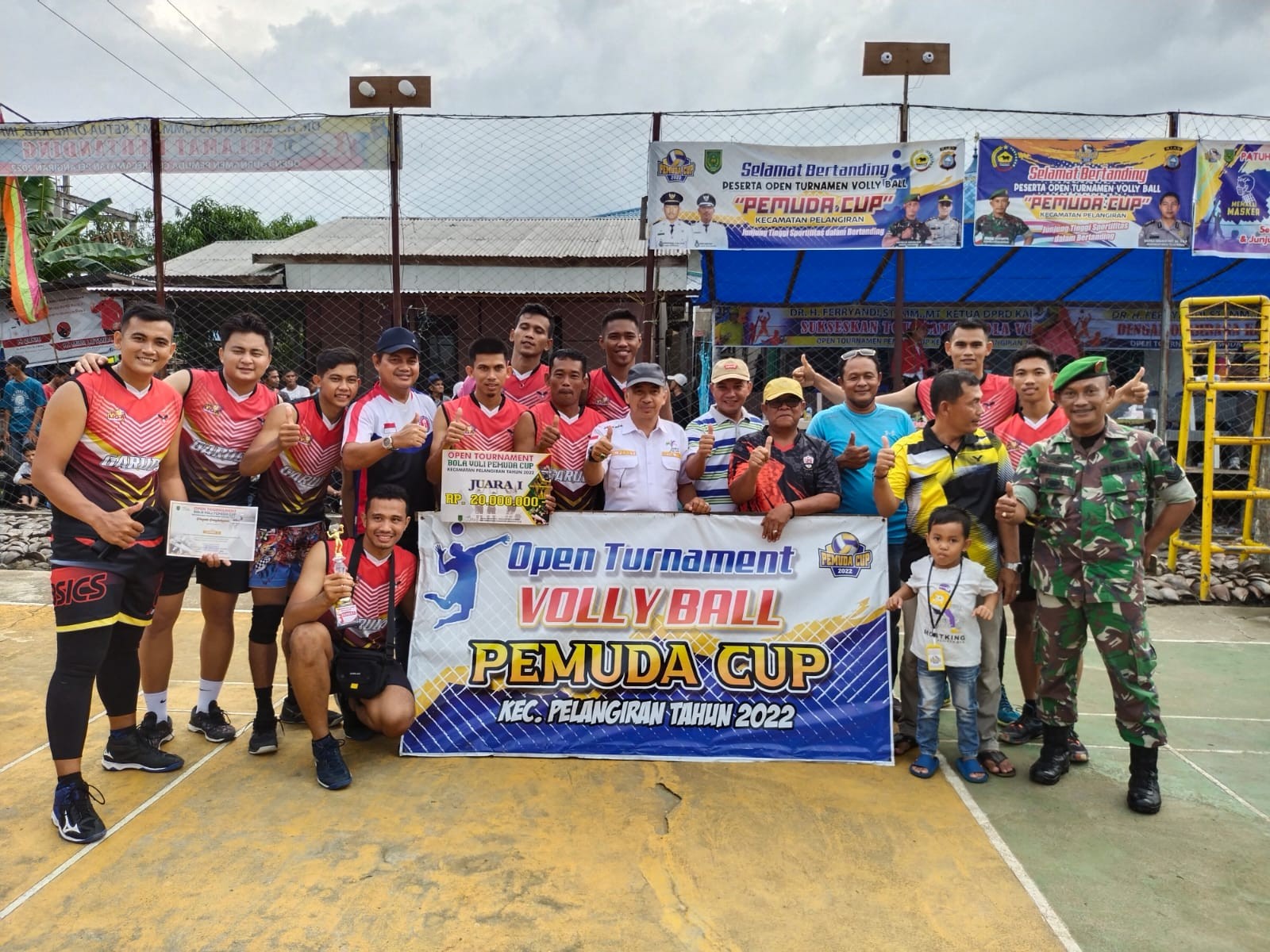 Ferryandi Tutup Open Turnamen Pemuda Cup Teluk Bunian Pelangiran