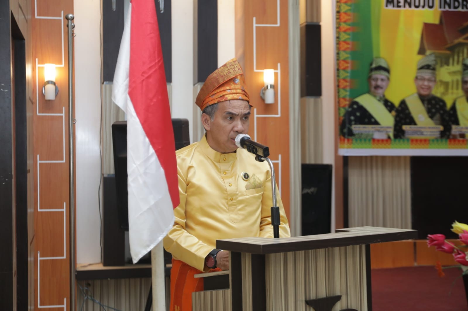 Datuk Seri H. Ferryandi Sampaikan Perkokoh Rasa Persaudaraan Saat Rakerda LAMR Inhil Tahun 2022 