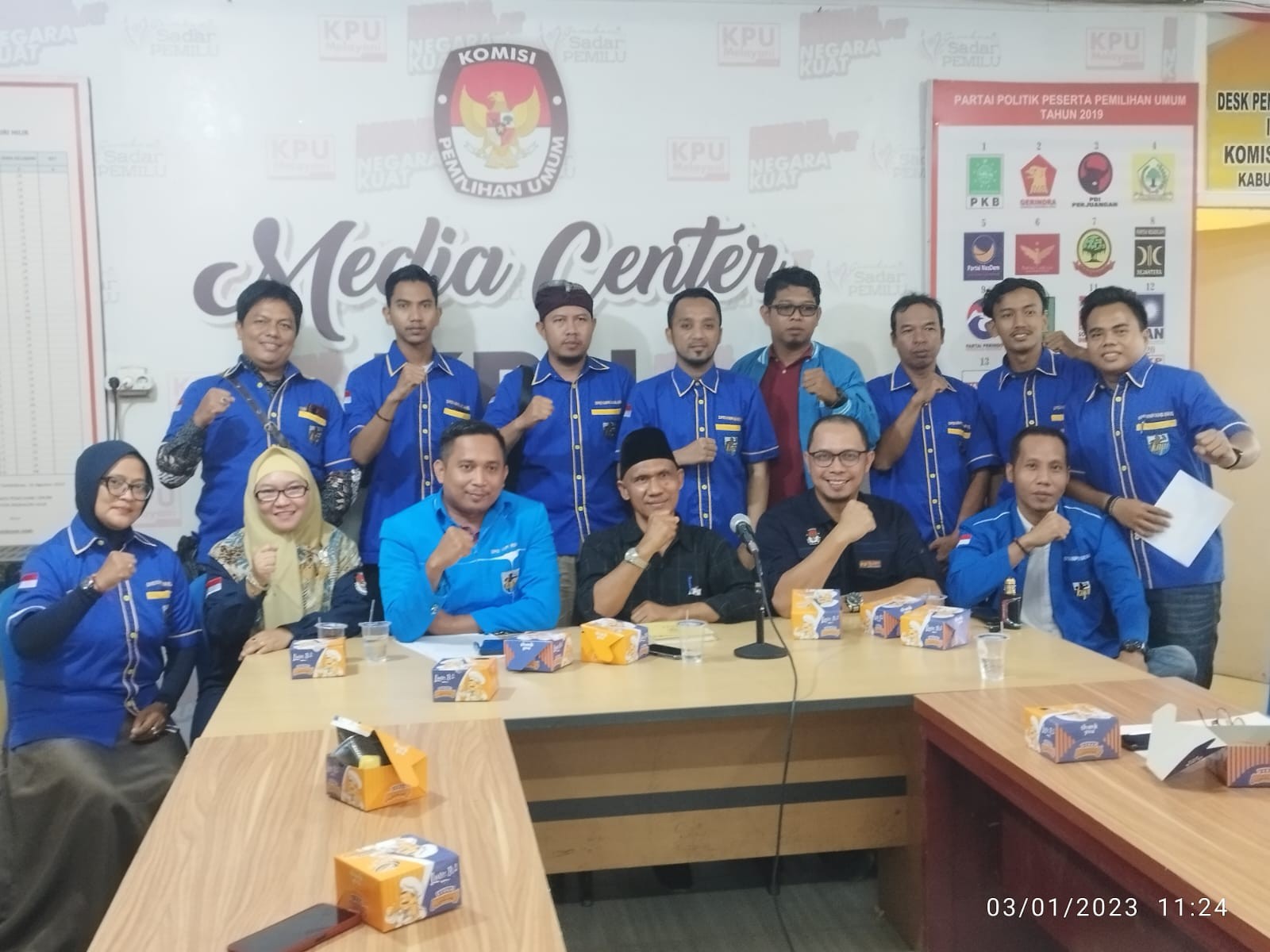 Bangun Sinergitas, KNPI Inhil Lakukan Silahturrahmi Bersama KPU Inhil 