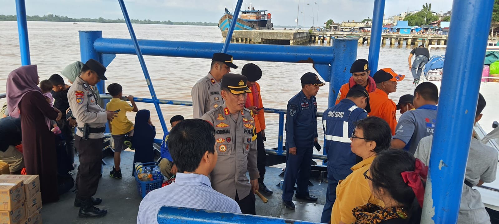 Kapolres Indragiri Hilir pantau langsung Arus Balik Mudik Lebaran Idul Fitri