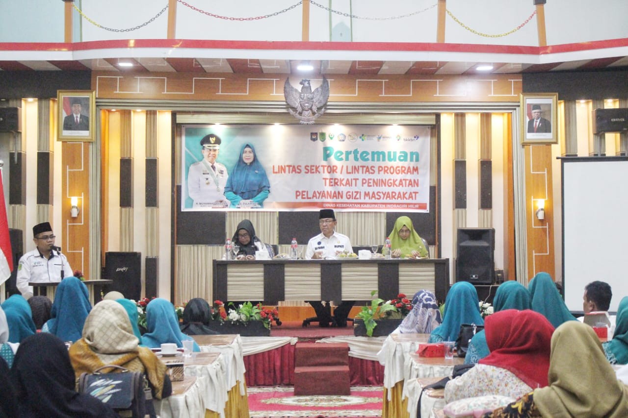 Dinas Kesehatan Kabupaten Inhil Menggelar Pertemuan Lintas Sektor / Lintas Program terkait Peningkatan Pelayanan Gizi Masyarakat