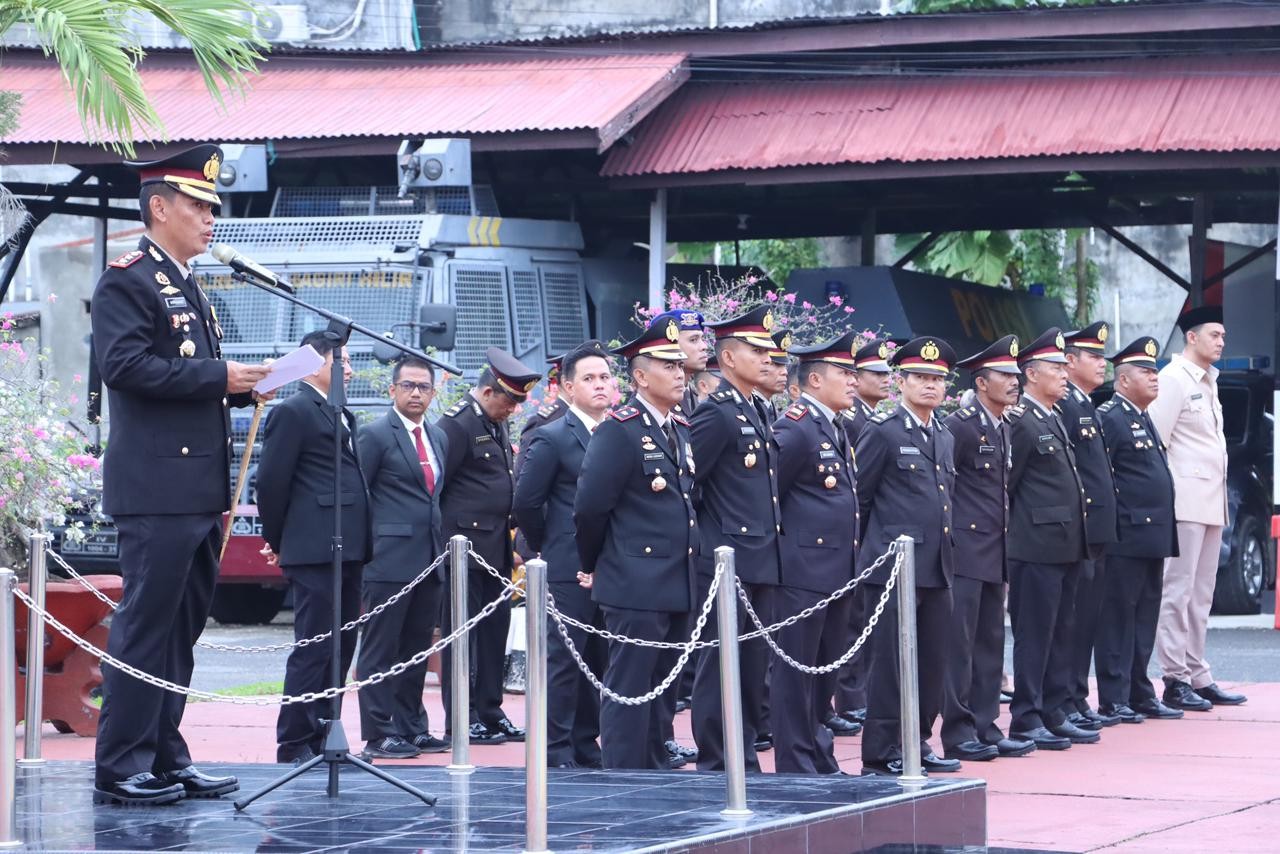 Polres Inhil Lakukan Upacara Peringatan Hari Kelahiran Pancasila