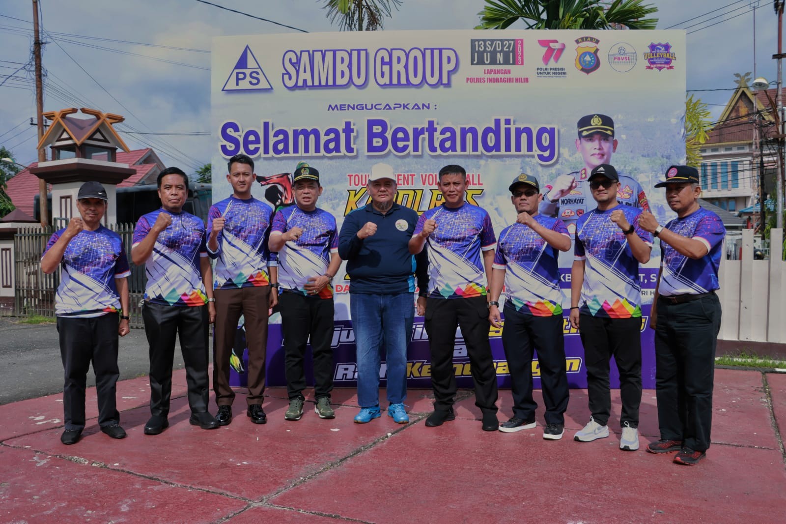 Turnamen Voli Kapolres Inhil Cup 2023 Resmi Dibuka