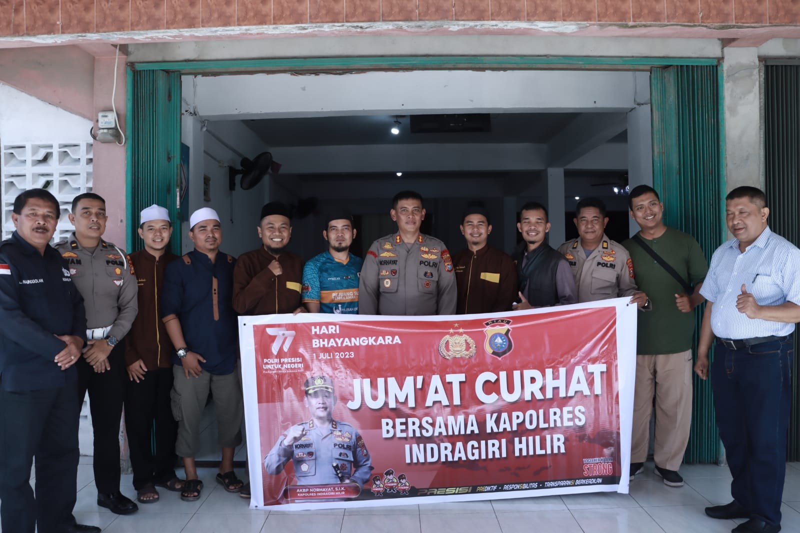 Pejuang Subuh Jumat Curhat dengan Polres Inhil