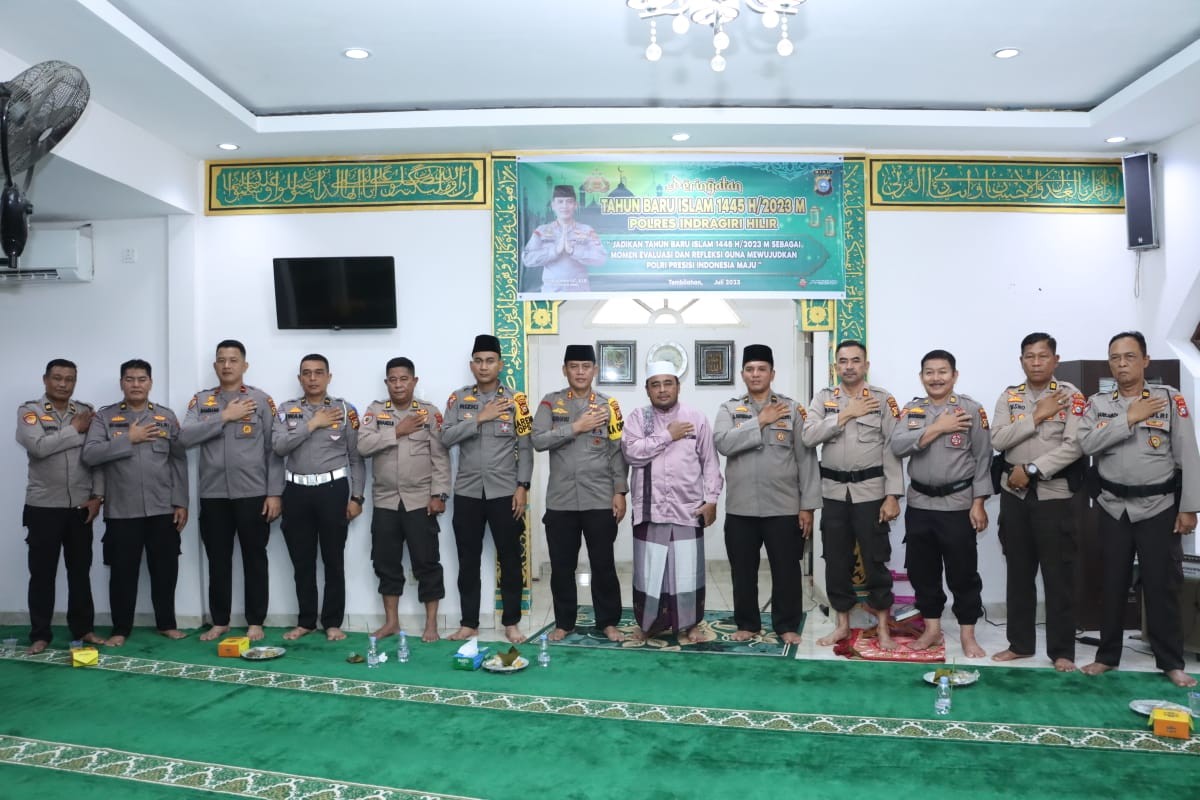 Polres Inhil Peringati Tahun Baru Islam 1445 Hijriah