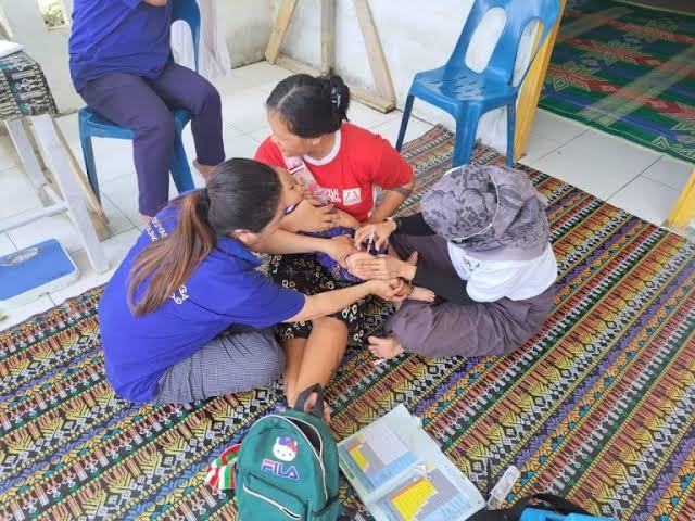 Puskesmas Concong Luar Gelar Imunisasi dan Sosialisasi Anak